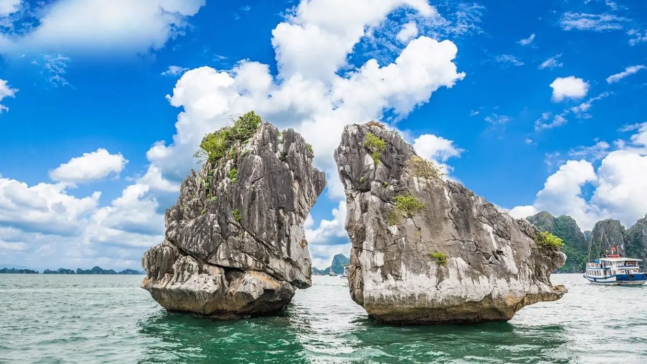 Admire the sunrise on the bay, visit a fishing village, and return to Hanoi