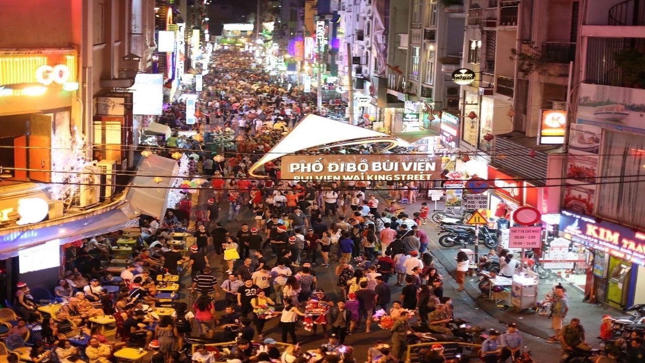 Why is this area called Bui Vien Walking Street Saigon?