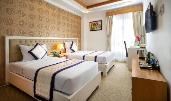 Phòng Deluxe 2 Giường Đơn Nhìn Ra Thành Phố