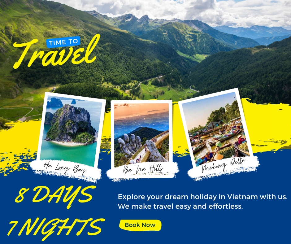 Hanoi – Ninh Binh – Ha Long – Da Nang – Hoi An – Hue – Ho Chi Minh – Ben Tre – Cu Chi - Phuminhquangtravel