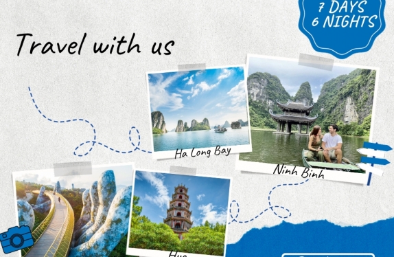 Da Nang – Bana Hill – Golden Bridge - Hoi An – Hue – Ha Noi – Ninh Binh – Ha Long - Phuminhquangtravel