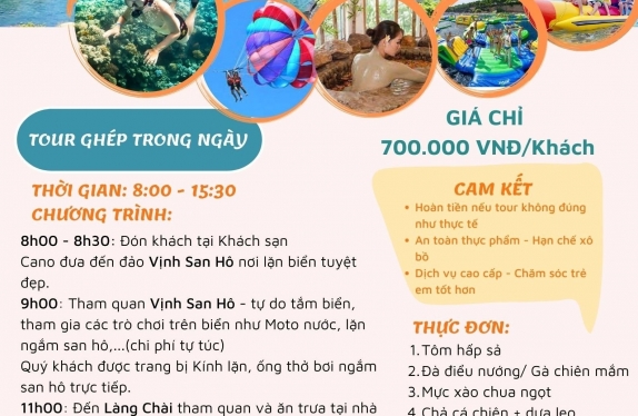 Vịnh San Hô - Làng Chài - Hòn Tằm